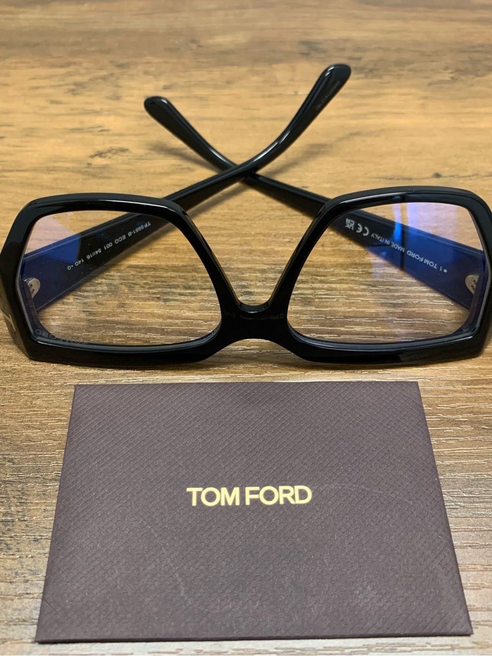 TOM FORD TF5951-B Col 001. Black
54mm Ladies Cateye Eyeglasses - Picture 6 of 9